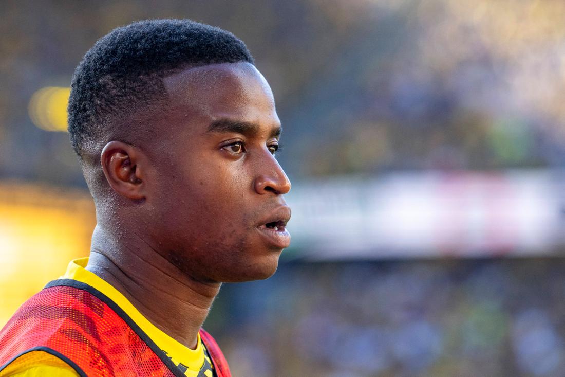 10.08.2024: Fußball: Saisoneröffnung und Testspiel Borussia Dortmund - Aston Villa im Signal-Iduna-Park. Dortmunds Youss